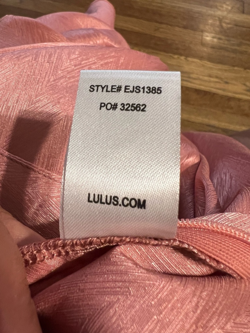 Lulu's Blush Satin High-Low Ruffle Skirt with Front Slit - Picture 4 of 16